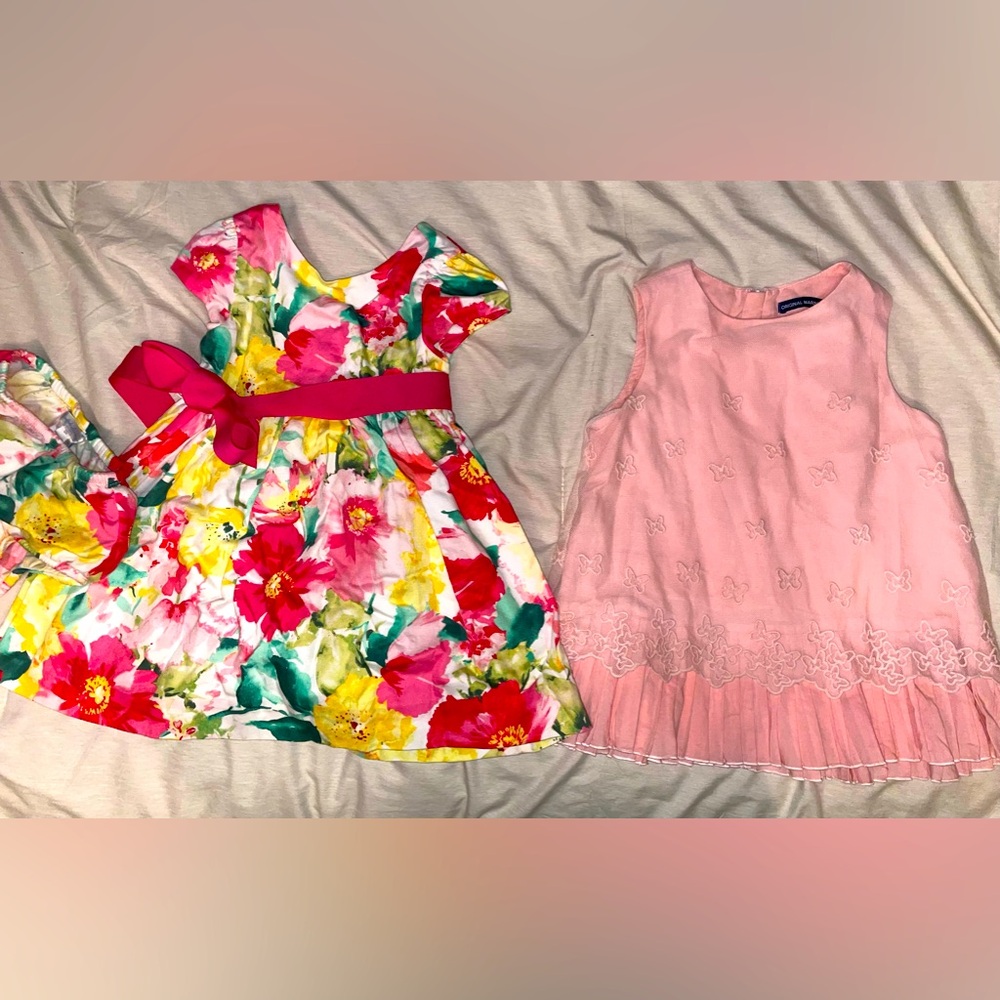 Ralph Lauren Dress, 12mo & Pink dress, 18mo